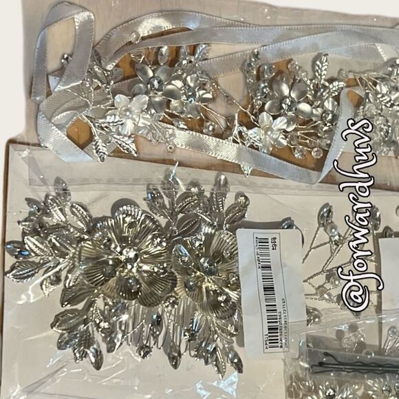8 pc Decorative Bridal Hair Accessory Lot - Picture 11 of 11